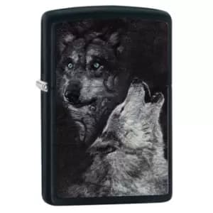 Zippo Black Matte 218 Wolf windproof lighter