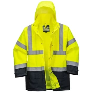 Portwest - S768YNR5XL - sz 5XL Hi-Vis Executive 5-in-1 Jacket - Yellow/Navy