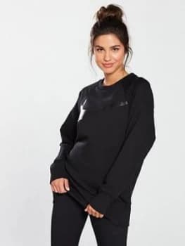 Nike Training Swoosh Crew Sweat Black Size M Women