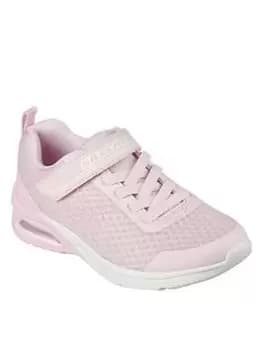Skechers Girls Microspec Max Colour Block Trainer, Pink, Size 10 Younger