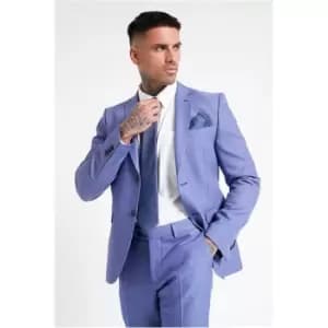 I Saw It First Light Blue Mens Tailored Slim Suit Pant - Blue