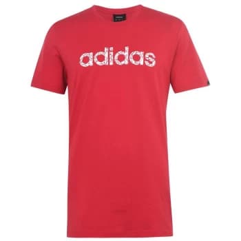 adidas Shoes Logo Mens T-Shirt - Red