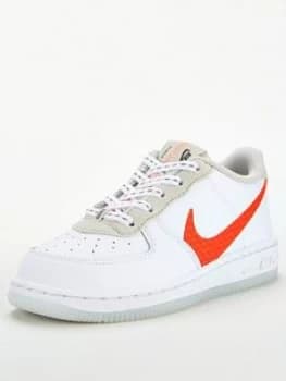 Nike Force 1 Lv8 3 Infant Trainer - White/Orange