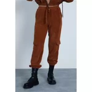 I Saw It First Tan Cord Joggers - Brown