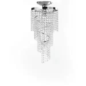 Onli Elica 1 Light Ceiling Light, Crystals