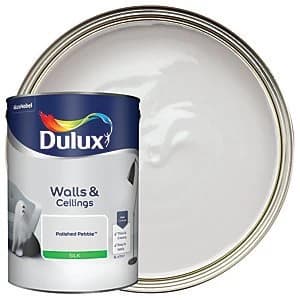 Dulux Walls & Ceilings Polished Pebble Silk Emulsion Paint 5L