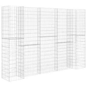 Vidaxl H-shaped Gabion Planter Steel Wire 260X40X200 cm