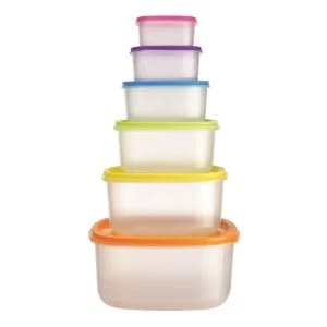 Robert Dyas Rainbow 6 Piece Storage Set