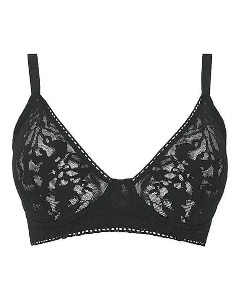 Calvin Klein Ultrasoft Lace Bralette Black Female M BB23802