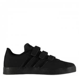 adidas VL Court 2 Children Trainers - TripleBlack