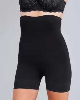 Cotton Traders Womens High Waist Shaper Briefs in Black