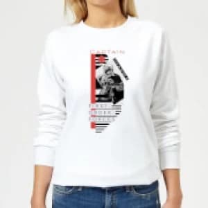 Star Wars Captain Phasma Womens Sweatshirt - White - L