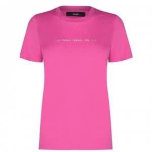 Diesel Small Logo T Shirt - 3BA Pink
