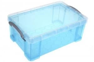 Really Useful Plastic Storage Box Bright Blue 9L