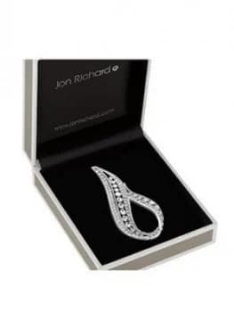 Jon Richard Jon Richard Crystal Stone Pave Infinity Brooch