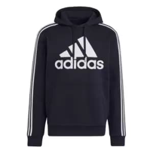 adidas Essentials Fleece 3-Stripes Logo Hoodie Mens - Blue