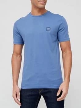 Hugo Boss Tales Chest Logo T-Shirt Open Blue Size L Men