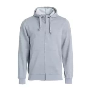 Clique Mens Basic Full Zip Hoodie (3XL) (Grey Melange)
