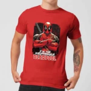 Marvel Deadpool Crossed Arms T-Shirt - Red - L