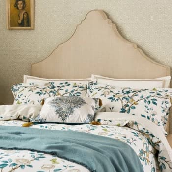 Sanderson Andhara Kingsize Duvet Cover, Teal & Cream
