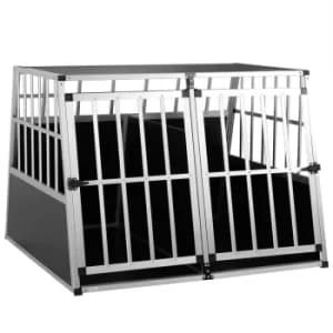 Dog Car Crate XXL Aluminium 97x90x70cm