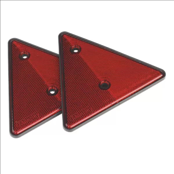 Genuine SEALEY TB17 Rear Reflective Red Triangle Pack of 2