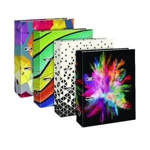A4 Fashion Board Lever Arch File 75mm Assorted Pack of 12 301781
