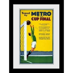 Transport For London Metro To The Cup Final 60 x 80 Framed Collector Print