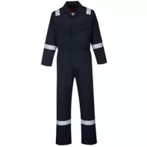 Portwest - AF50NAR38 - sz Regular 38 Araflame Platinum Coverall - Navy