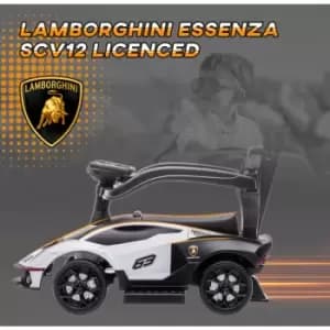 Aiyaplay - 2 in 1 Ride On Cars for Toddlers Licensed Baby Push Car White