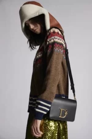 DSQUARED2 Women Shoulder bag Black Size OneSize 100% Calfskin