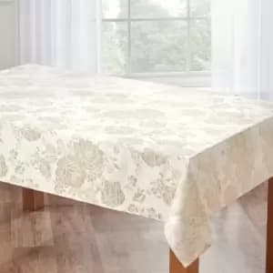 Emma Barclay Grace Natural Oblong Tablecloth 50x70"