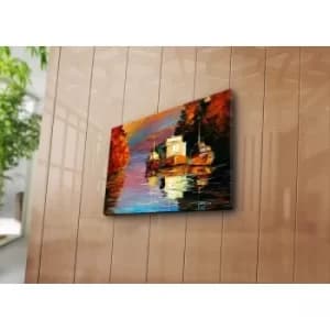 3040C-21 Multicolor Decorative Canvas Painting