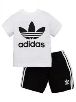 Adidas Originals Shorts and T-Shirt Set - White