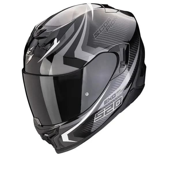 Scorpion EXO-520 Evo Air Terra Black Silver White Full Face Helmet Size L