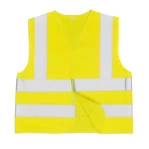 Portwest Junior Childrens Hi Vis Waistcoat Yellow M