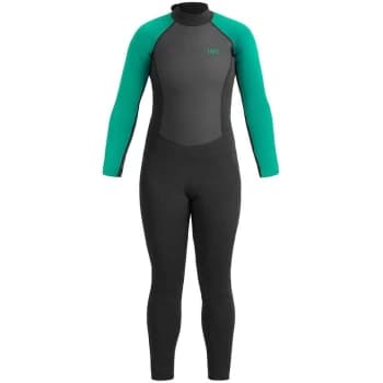 Womens Sailfin Long Wetsuit - XLarge - Black/Aqua - UB