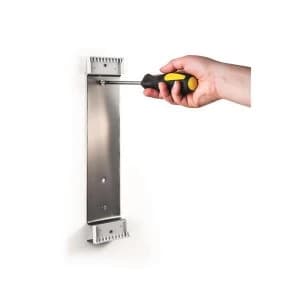 Durable FUNCTION STAINLESS WALL 10 Wall Bracket with 10 Panels FUNCTION SAFE A4 with Welded Tabs