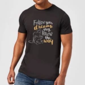 Disney Dumbo Follow Your Dreams Mens T-Shirt - Black