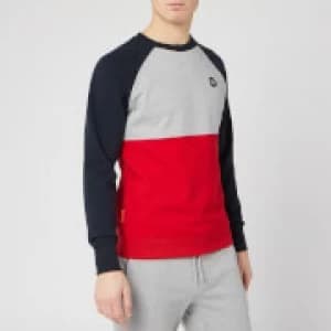 Superdry Mens Collective Colour Block Crew Sweatshirt - Grey Marl - XXL