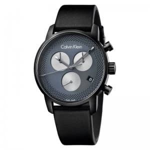 Calvin Klein City Chronograph Watch K2G177C3 - Black