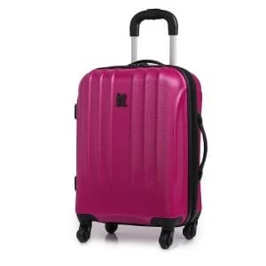 IT Luggage IT 4 Wheel Ultra-Strong Hard Shell Cabin Raspberry Suitcase
