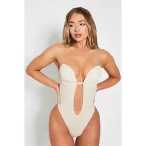 I Saw It First Seamless Plunge Lingerie Bodysuit - Brown