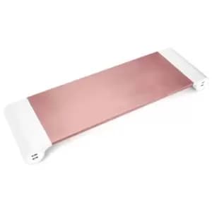 Aquarius Aluminium Space-saving Desktop Organiser - Rose Gold