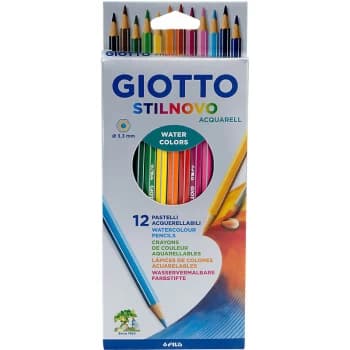 255700 Stilnovo Acquarell Watercolour Pencils - Pack of 12 - Giotto