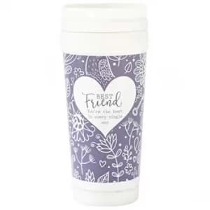 Arora 7561 Said with Sentiment Travel Mug-Best Friend, Stainless Steel