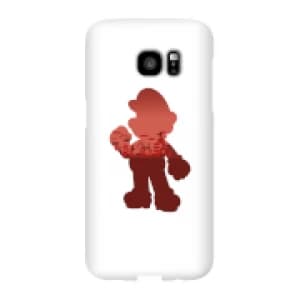 Nintendo Super Mario Mario Silhouette Phone Case - Samsung S7 Edge - Snap Case - Gloss