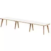 dynamic Computer Desk Oslo OSR314WHT White 4200 mm x 800 mm x 730 mm