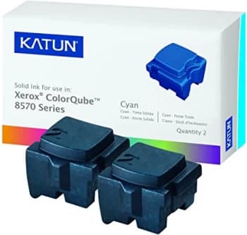 Pack of 2 Cyan Katun Solid Ink Sticks for ColorQube 8570