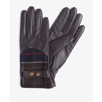 Barbour Dee Tartan Gloves - Dk Brown BR71